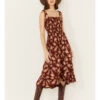 Cotton & Rye Women's Floral Print Sleeveless Midi Dress -Wrangle Clothing Shop 2000388423 220 P1