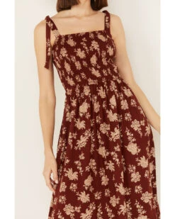 Cotton & Rye Women's Floral Print Sleeveless Midi Dress -Wrangle Clothing Shop 2000388423 220 P3