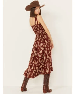 Cotton & Rye Women's Floral Print Sleeveless Midi Dress -Wrangle Clothing Shop 2000388423 220 P4