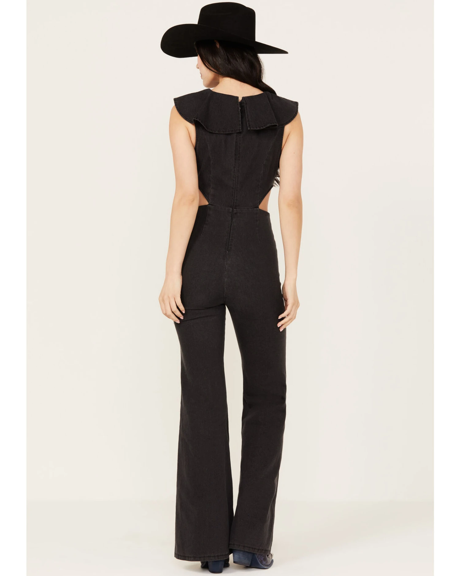 Flying Tomato Women's On The Way Denim Jumpsuit 6 Flying Tomato Women's On The Way Denim Jumpsuit - Image 4