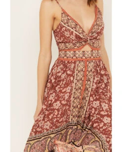 Angie Women's Floral Border Print Dress -Wrangle Clothing Shop 2000391055 220 P3