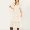 Band Of The Free Women's Crochet Trim Front Maxi Dress -Wrangle Clothing Shop 2000392070 103 P1