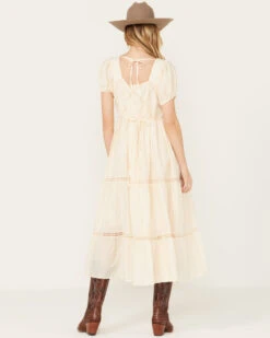 Band Of The Free Women's Crochet Trim Front Maxi Dress -Wrangle Clothing Shop 2000392070 103 P4