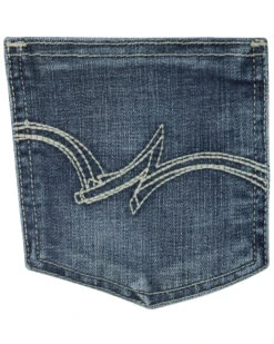 Wrangler Women's Medium Wash Straight Leg Jeans 13 Wrangler Women's Medium Wash Straight Leg Jeans -Wrangle Clothing Shop 350C87 NL D2